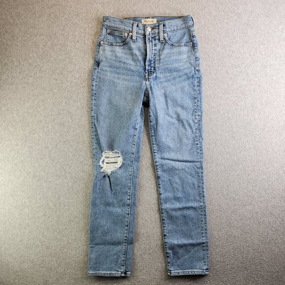 Madewell Denim - Madewell Jeans Womens 25 Belbury Wash The Perfect Vintage Tapered Ankle Hi Rise